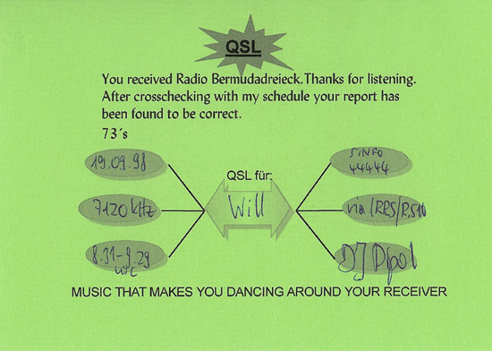 Radio Bermudadreieck QSL