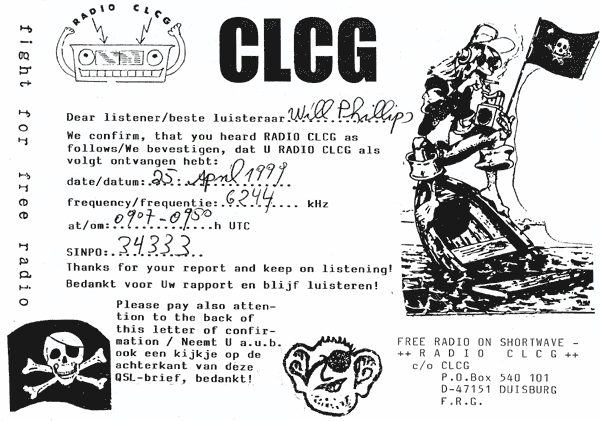 Radio CLCG QSL