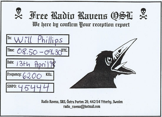 Radio Ravens QSL
